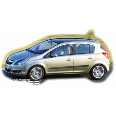 Baguettes latérales adhésives OPEL Corsa D 5 portes de 2006 à 2013