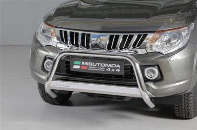 Parebuffle inox Mitsubishi L200 de 2016 à 2019