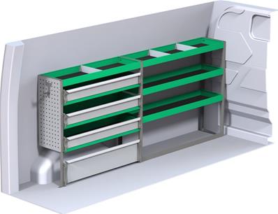 Aménagement métallique Transit Custom 3300