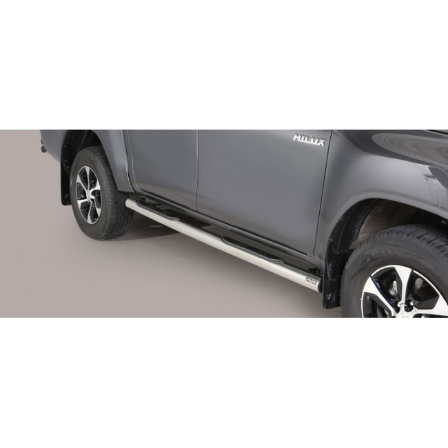 Tubes Marchepieds Toyota Hilux Double Cab de 2016 à 2018